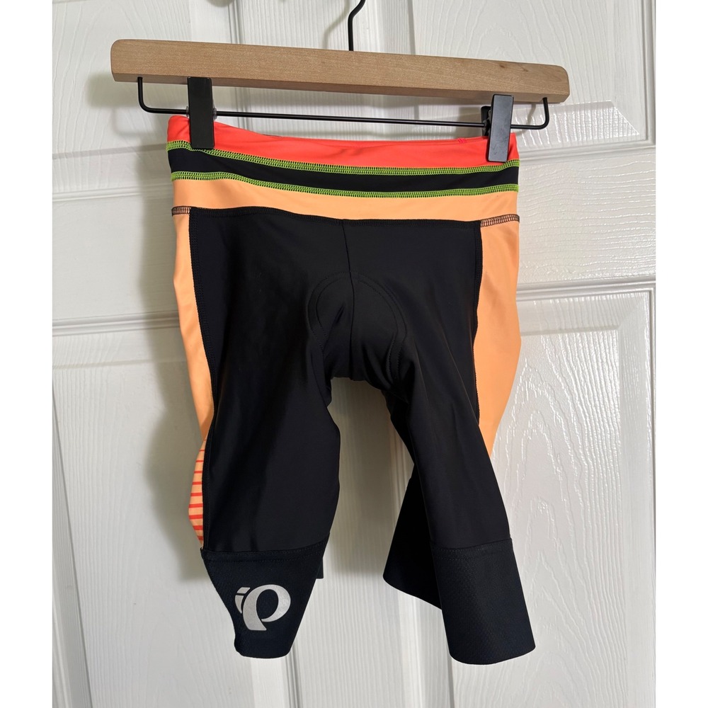 Pearl Izumi Elite Pursuit Short XS Black Firey Coral Padded Cycling Shorts